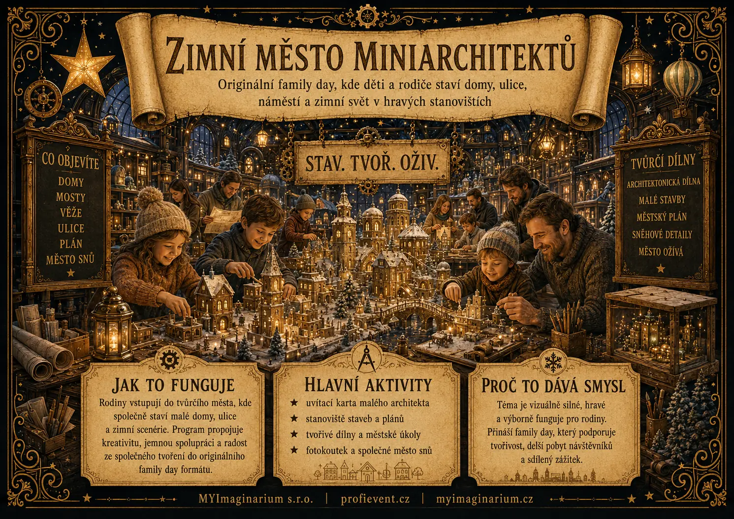 Zimní město miniarchitektů